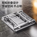 Extra thick stainless steel folding table - heavy duty, ideal for home, outdoor dining, commercial use, night markets, and bbq stalls