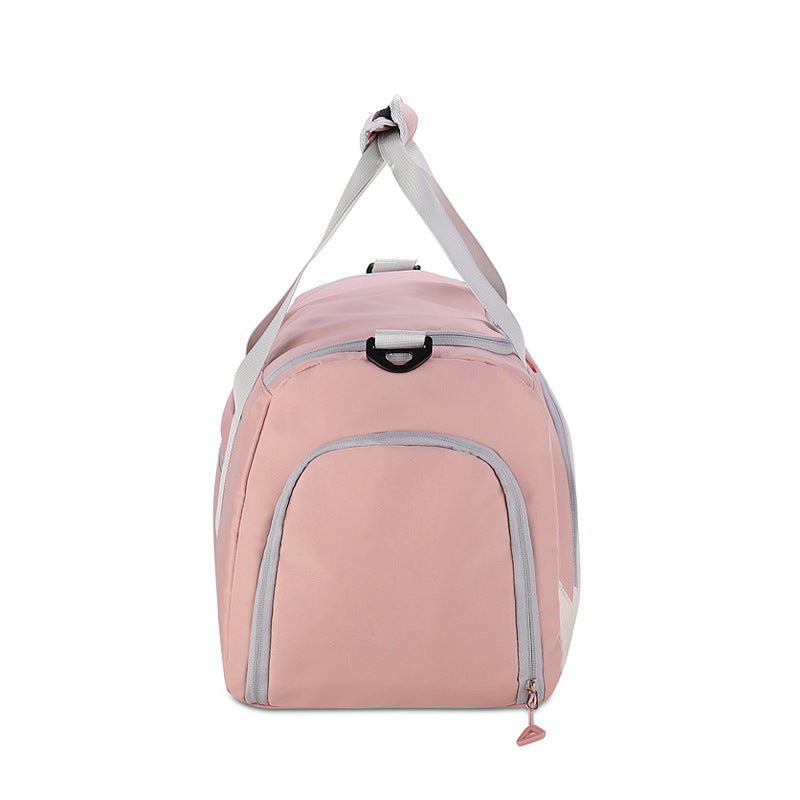 New multi-functional fitness bag, independent shoe compartment, dry and wet separation travel bag, portable short-distance lightweight messenger shoulder bag