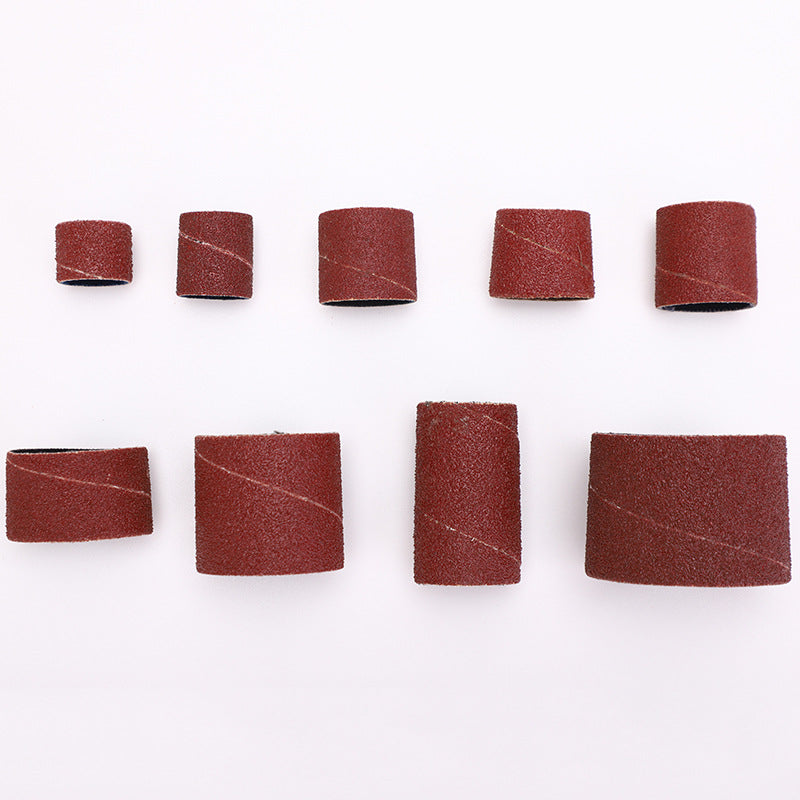 Custom grinding head emery cloth ring finger head cover manicure woodworking grinding sandpaper ring sandpaper roll sandpaper cover finger shaft glue