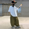 Boys' summer short-sleeve outfit: new  styles for mid-to-large children. summer boys' sporty, edgy, stylish, and trendy cool