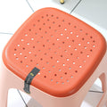 European style fashionthickened plastic stool cut out style bath stool stackable four-color high stool adult home cooked rubber stool