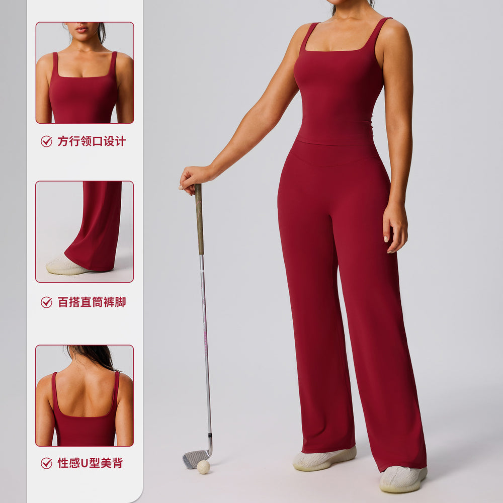 new arrival fitness clothing suit women's hip lifting slimming look sportswear two-piece setoutwear running yoga clothing suit