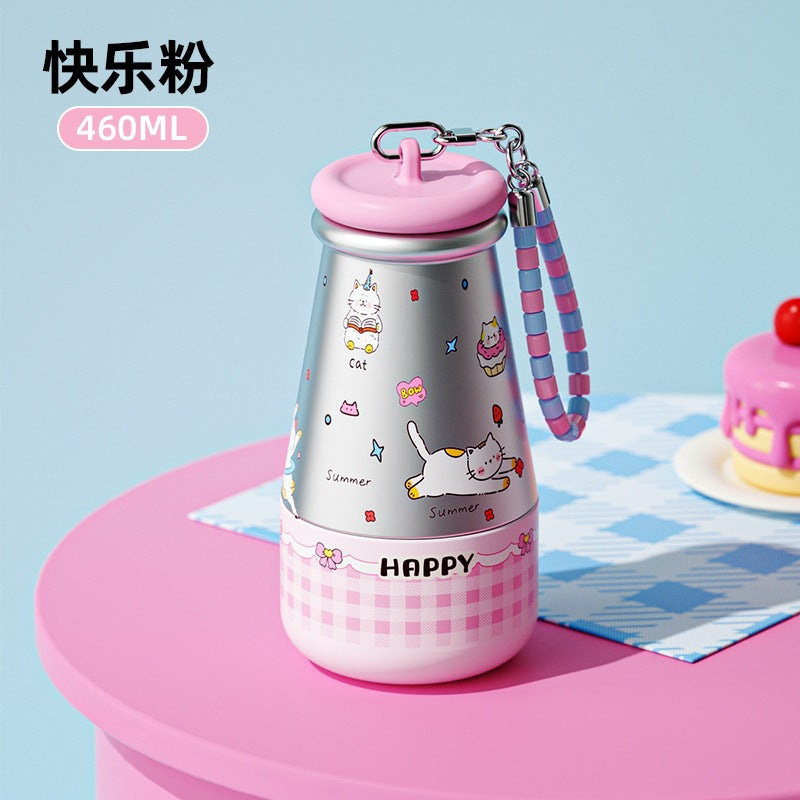 Luxury women's insulated tumbler - stylish hanging chain, 316 stainless steel, cute & portable water bottle - wholesale & customization available