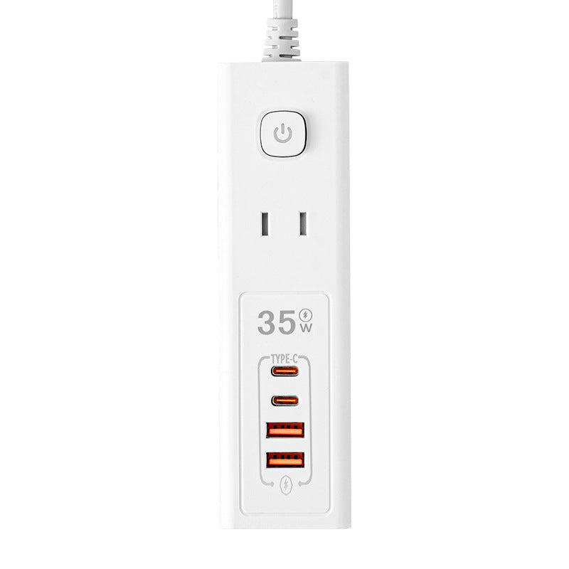 Multi-outlet power strip panel, multi-port converter, desktop power strip, 35w usb charging power strip, power strip socket