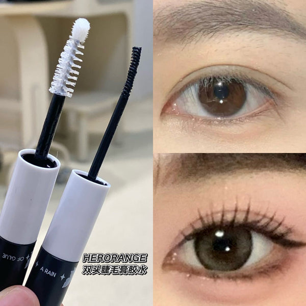 HERORANGE double head mascara glue long-lasting setting eyelash glue low-sensitivity waterproof quick-drying false eyelash glue