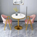 Scandinavian style small round table negotiation table and chair combination balcony for home sales office milk tea shop reception and reception casualcasual