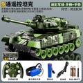 Kids' remote control tank toy - armored crawler model car with shooting cannon - electric vehicle - perfect birthday gift for boys