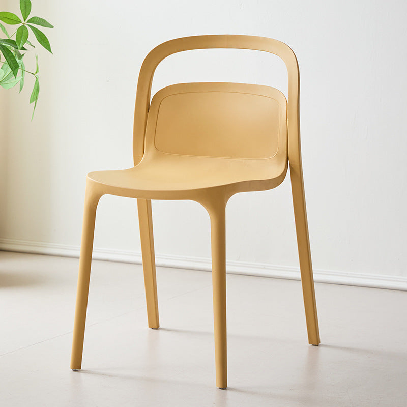 Plastic dining chair for home backrest chair smith casual chair cafe hotel negotiation chair high back dining table