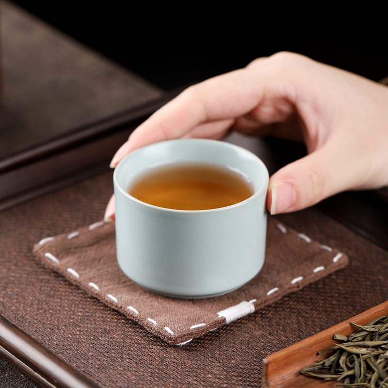 Five famous kilns tea cup gift tea set tea cup gift box household products tea cup personal host cup high-end souvenir gift