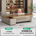 Luxury executive desk office desk minimalist chairman president desk executive office table manager office desk and chair set