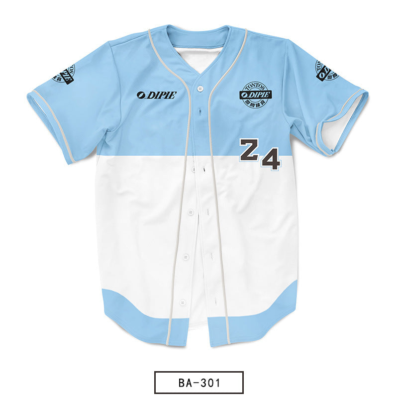 Sublimation custom American baseball jersey sports jacket sticker embroidered softball jersey competition men's and women's baseball jersey printing