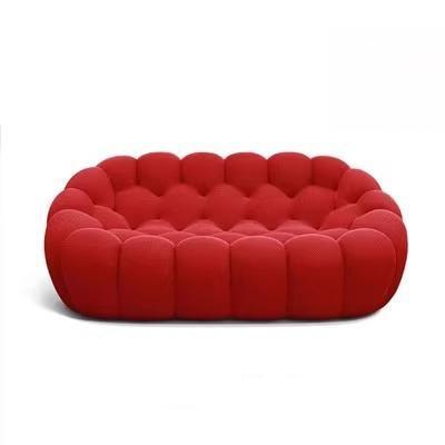 Modern minimalist bubble sofa - designer fabric, trending online, creative football art, curved sofa for home living room