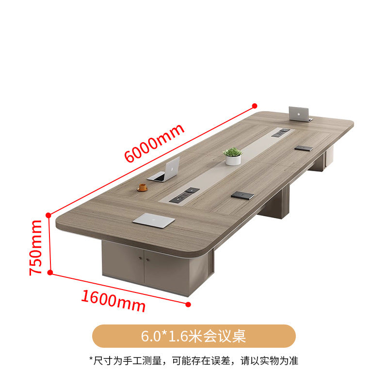 Saint li conference table - modern minimalist rectangular table for meetings, negotiations, and training (large size)