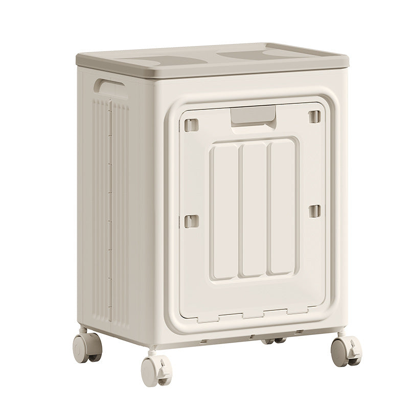 Household storage box Foldable clothing storage box Large capacity plastic finishing box Storage snack toy locker