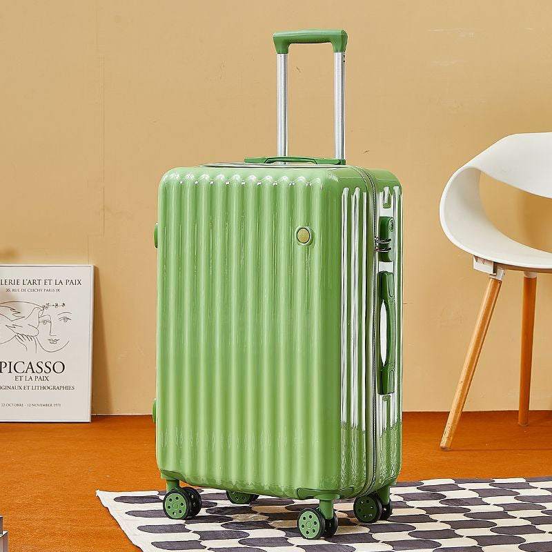 Simple luggage student pull rod box password box universal wheel leather box ins large capacity suitcase