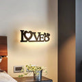 Nordic style modern minimalist led decorative wall lamp - kids' room bedside wall sconce - wall-mounted letter wall light
