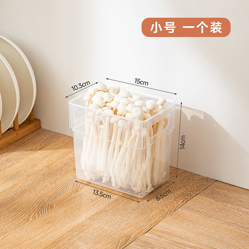 Kitchen Vegetables and Fruits Refrigerator Storage Box Transparent Frozen Fresh-keeping Box Food Grade Beverage Dumplings Egg Storage Box