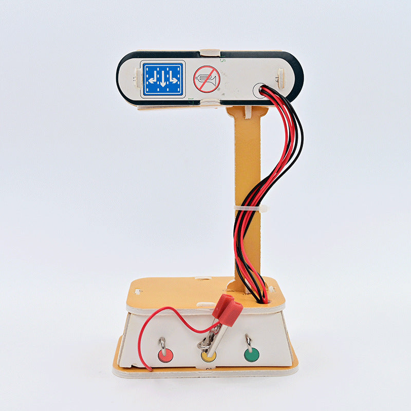 KT board traffic light, traffic helper children's educational technology small production children's STEAM science experimental materials