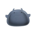 Amazon cartoon silicone plate kids food bowl suction bowl baby feeding utensils baby food suction plate drop-proof