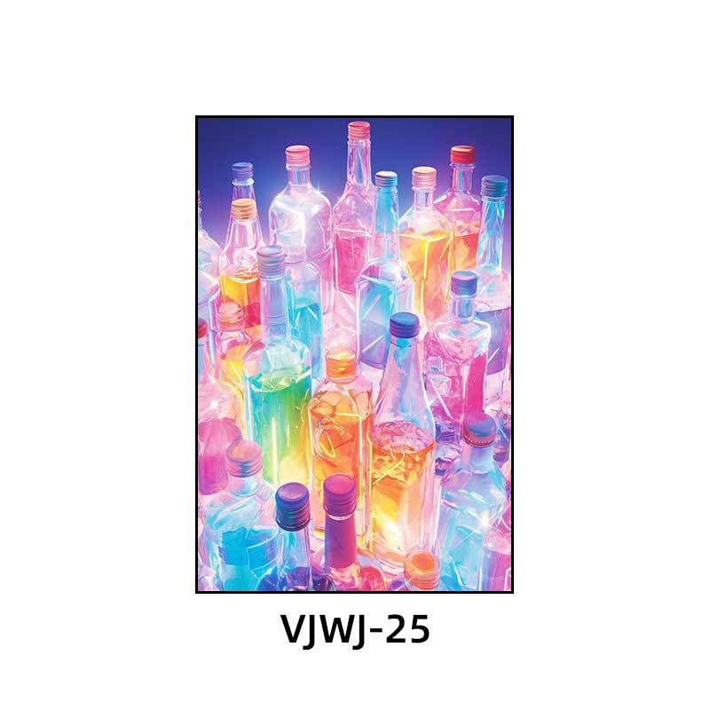 Bar KTV box decoration hanging pictures Cocktail bottle clear bar atmosphere music dining bar Bistro decoration painting