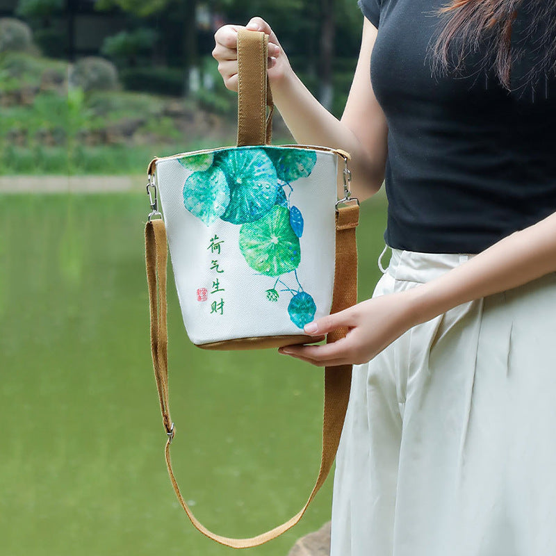 New money bag canvas bag lucky girls messenger handbag storage bag shoulder bag