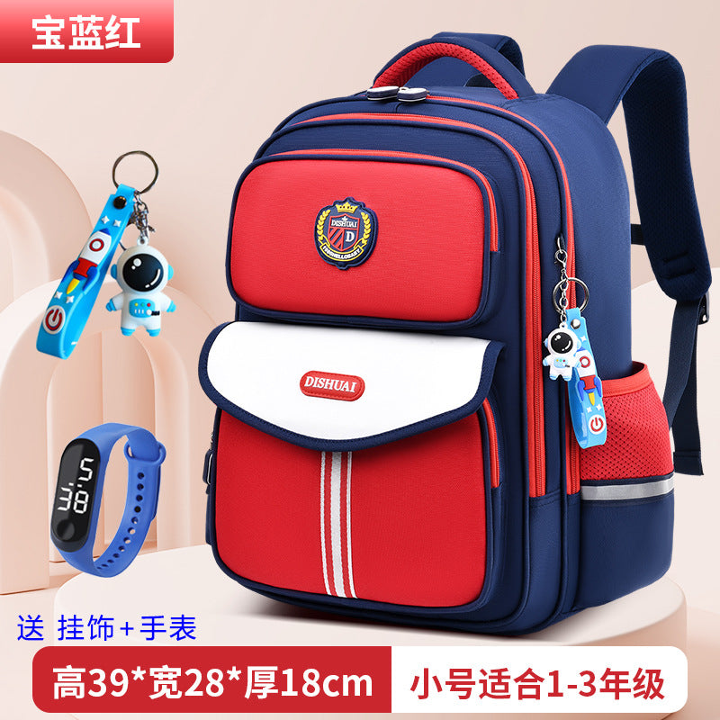 2026 new school backpack for elementary school students, grades 1-6, boys and girls, ultra-lightweight, load-reducing, and spine-protecting