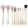 Goblet - champagne gold - pink and white 10-piece set + opp packaging