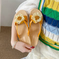 Sweet floral slides for women - summer beach sandals, korean style, trendy student design, non-slip fashion slippers, soft sole shoes