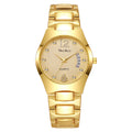 Mcykcy manufacturer's supply list: roman numeral diamond calendar solid tungsten steel two-tone deep waterproof men's watch - silver