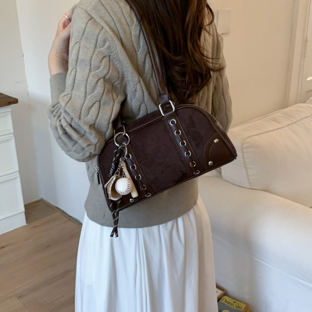 2025 new autumn/winter retro leopard print tote bag - versatile underarm bag, high-end, light luxury, niche design, commuter shoulder bag