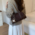 2025 new autumn/winter retro leopard print tote bag - versatile underarm bag, high-end, light luxury, niche design, commuter shoulder bag