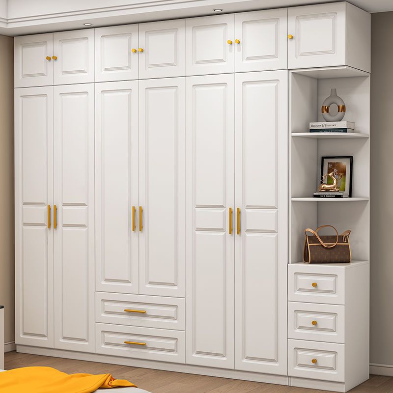 Modern minimalist wardrobe for home bedroom, rental apartment, storage, small apartment cabinet with vanity corner closet