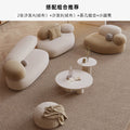 Accessible luxury seating area reception fabric sofa curved small apartment living room special shaped internet celebrity furniture designer style