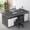 Office desk - minimalist modern design, suitable for employees, home use, students, and renters. bedroom desktop computer desk, freestanding