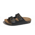 Men's birkenstock-inspired summer sandals: thick-soled, non-slip, casual unisex style with double buckle closure. perfect for outdoor wear, beach, and export