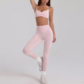 New arrival yoga clothes high waist hip lifting and abdominal control shorts nine-point pants suspenders beautiful back running sports intimates bra suit