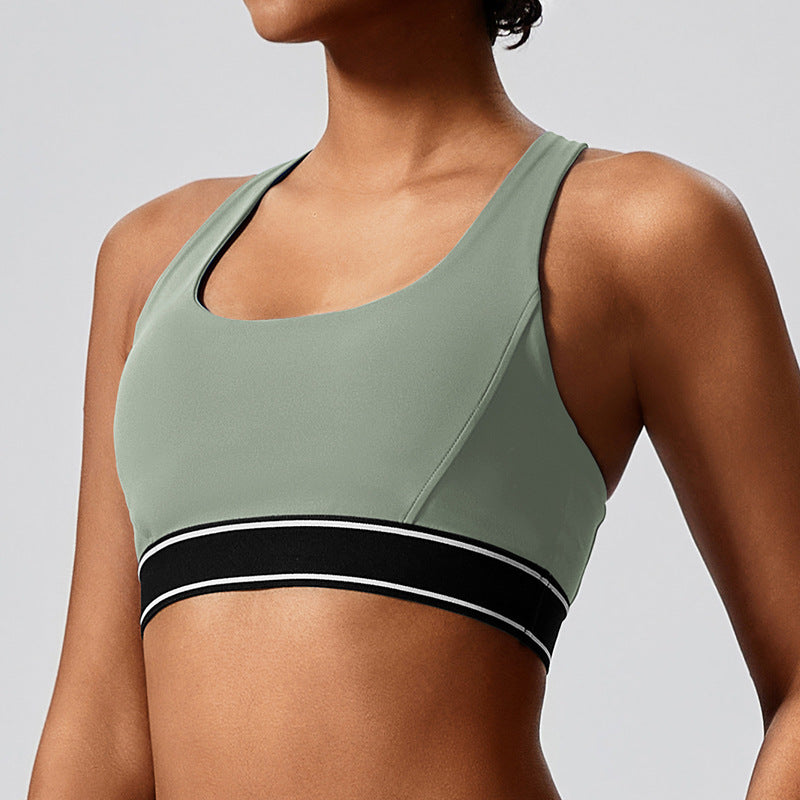 European and american cross-border dance running sports bra women's outdoor sports vest style fitness yoga top bra
