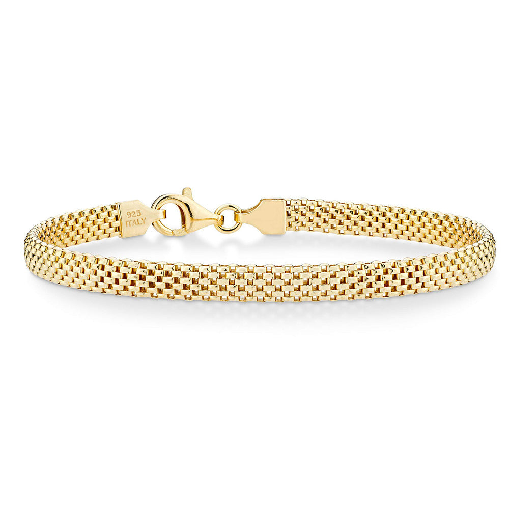 European and american fashionable high-end minimalist women's mesh chain elegant ladies bracelet new niche mesh style bracelet