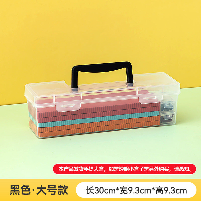 Portable Portable String Hook Storage Box Plastic Fishing Tackle Accessories Box Transparent Wire Winding Board Storage Outdoor Fishing Supplies