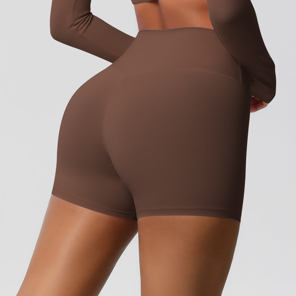 High-waisted, barely-there yoga shorts designed to lift your booty, flatten your tummy, and keep you supported. these quick-drying, breathable, form-fitting shorts are perfect for running, fitness, and any workout