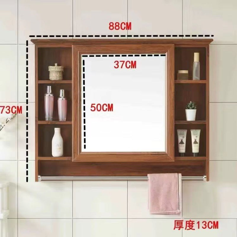 Bathroom Mirror Bathroom Wall-mounted Shelf Mirror Cabinet Bathroom Mirror Cabinet Bathroom Dressing Mirror Wall Mirror Box