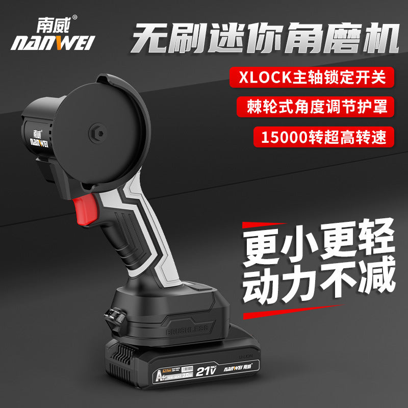 Wholesale nanwei brushless small eagle saw multi-purpose polishing and seam clearing lithium electric small mini angle grinder rechargeable cutting