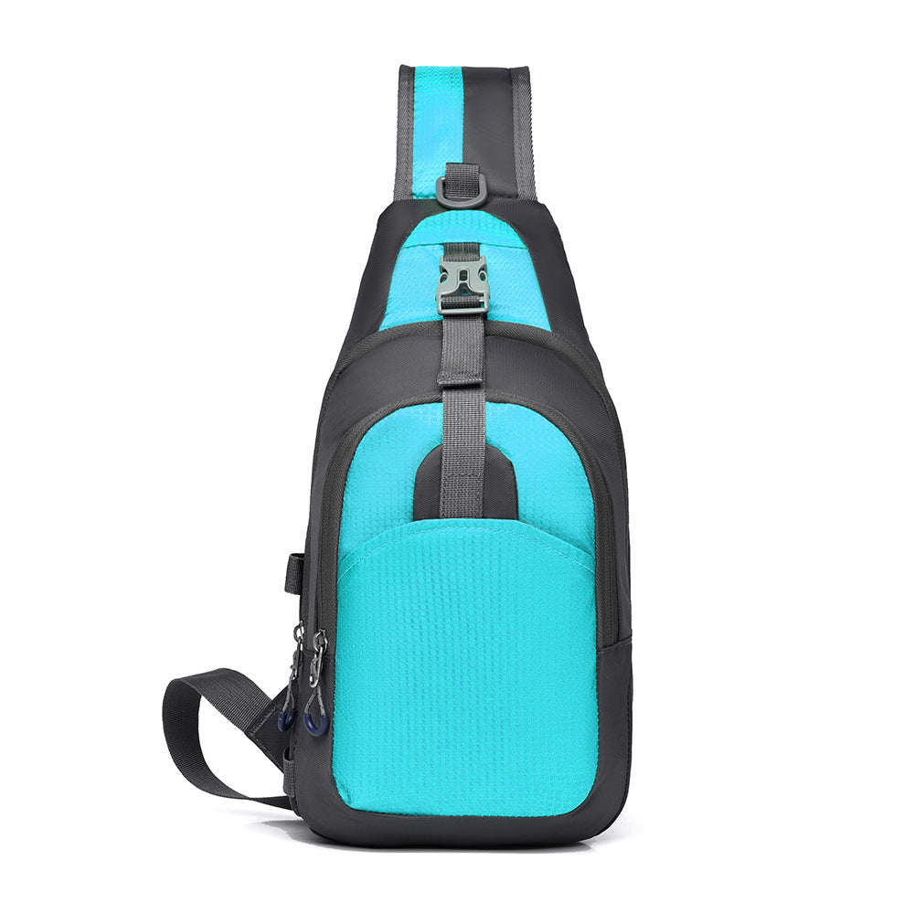 Cross-border fashion casual versatile shoulder bag Korean version portable business commuter messenger bag outdoor sports cycling breast bag