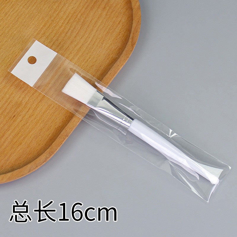 Beauty silicone brush facial mask brush makeup brush soft bristle head brush mud mask beauty tool fan-shaped fruit acid brush