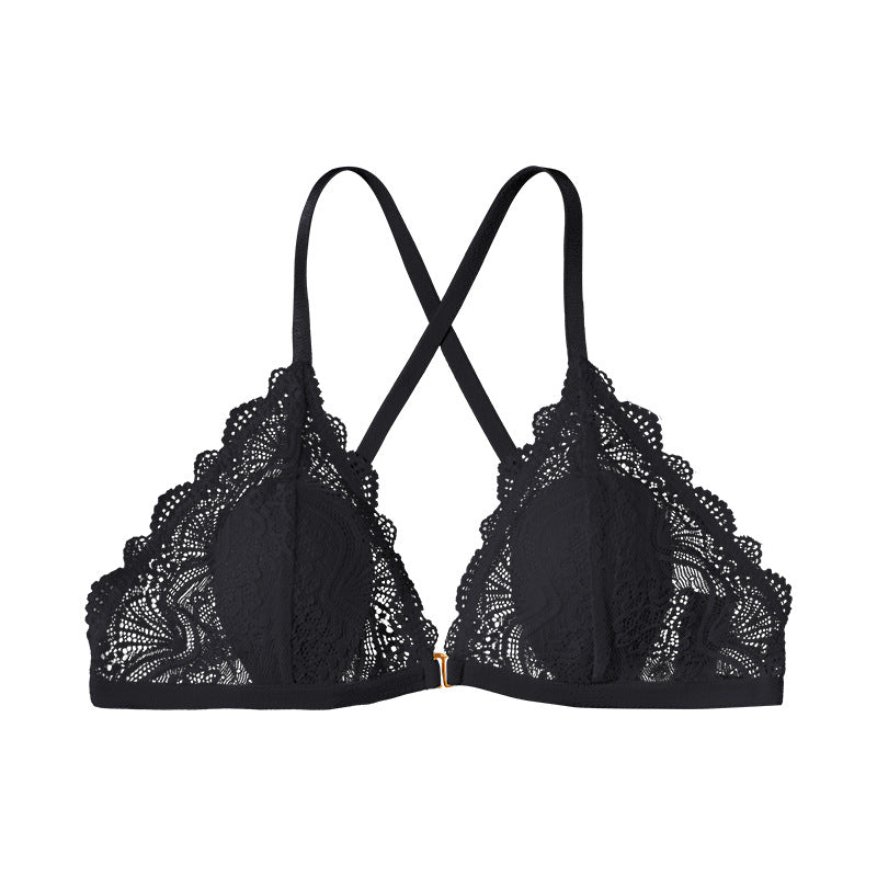 sexylaceintimates front button french bra beautiful back breathable thin lace women's intimates