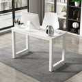 Rounded corner computer desk - desktop home student study table - simple rental apartment computer desk - modern minimalist style office desk