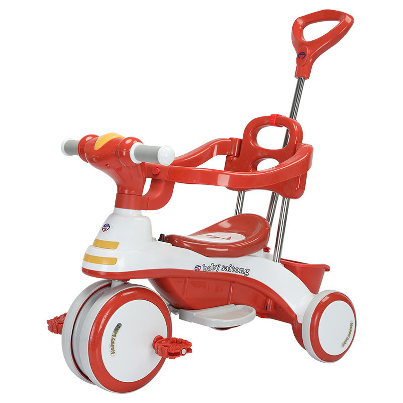 New children's tricycle 3-6 year old children's cart lighting music baby cart children's toy car