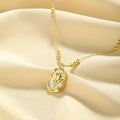 new arrivalcasual rose white shell pendant necklace for women classysensestylisheasiest for match stainless steel gold-plated necklace