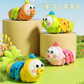 Caterpillar wind-up toy - fun & educational for babies & toddlers - moving & crawling animal toy - encourages tummy time & crawling development