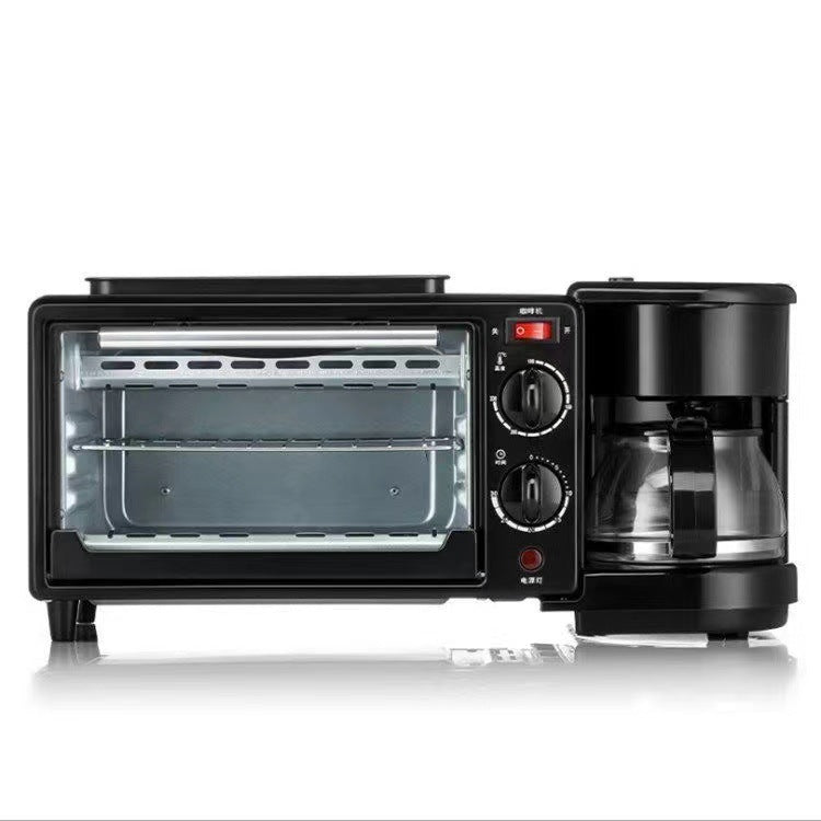 Multifunctional 3-in-1 breakfast maker: toaster, grill, and coffee maker - compact mini oven & sandwich maker for home use